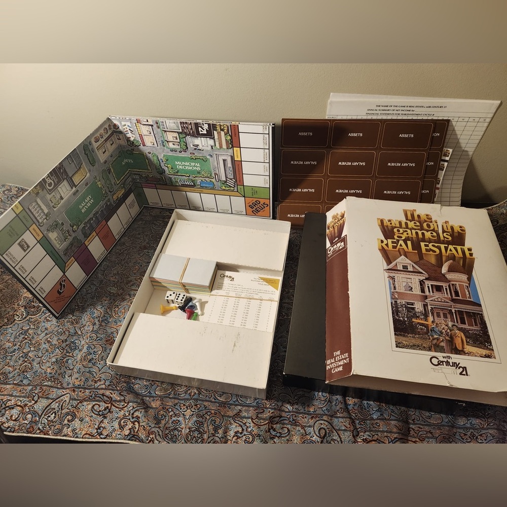 Century 21 The Name of the Game is Real Estate Board Game Vintage